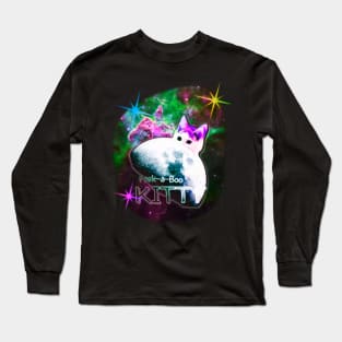 Peek-a-Boo Space Kitty Long Sleeve T-Shirt